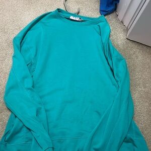 Super soft, teal long sleeve